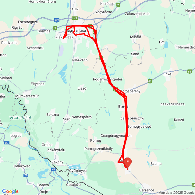 Name of route: 20240918_175139<br>Biker's name: Szabó József<br>Start: 2024.09.18.<br>Distance: 150.095 km<br>Average speed: 55 km/h<br> 20240918_175139