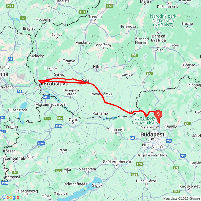 Name of route: 20250224_065527<br>Biker's name: Attila Hranecz<br>Start: 2025.02.24.<br>Distance: 348.599 km<br>Average speed: 69 km/h<br> 20250224_065527