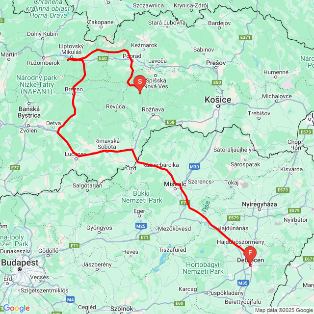 Nome della gita: 20250308_SK POPRÁD<br>Motorista: Jámbor Ferenc<br>Partenza: 2025.03.08.<br>Distanza: 488.451 km<br>Velocità media: 80 km/h<br> 20250308_SK POPRÁD