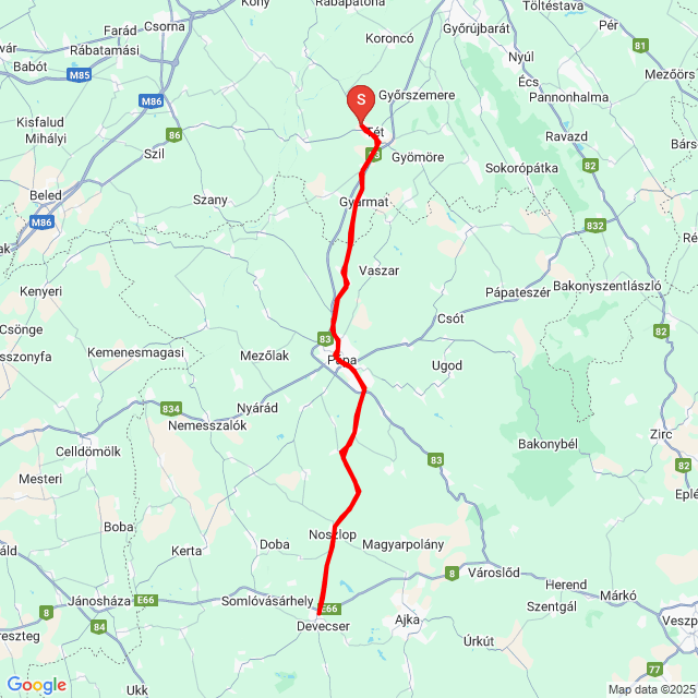 Name of route: 20250306_105705<br>Biker's name: MolnAr<br>Start: 2025.03.06.<br>Distance: 105.373 km<br>Average speed: 63 km/h<br> 20250306_105705