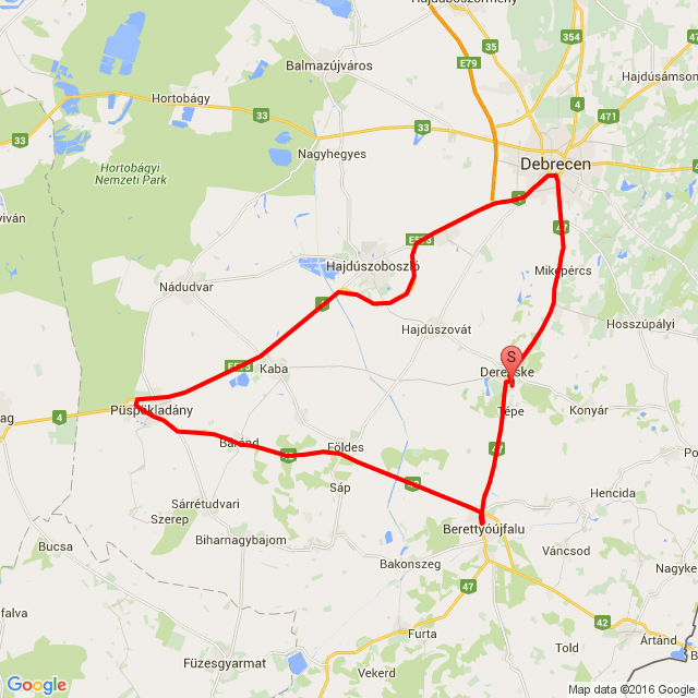 Name of route: 20160422_140303<br>Biker's name: Zsákai Péter<br>Start: 2016.04.22.<br>Distance: 125.327 km<br>Average speed: 69 km/h<br> 20160422_140303