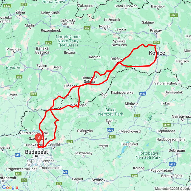 Nom du voyage: 20250502_092123<br>Motard: Raho David<br>Départ: 2025.05.02.<br>Distance: 671.632 km<br>Vitesse moyenne: 76 km/h<br> 20250502_092123