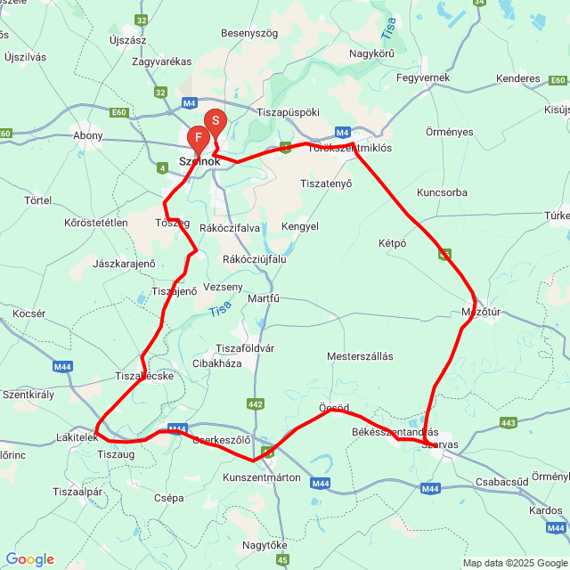 Nom du voyage: 20250502_124246<br>Motard: Radnai Armand<br>Départ: 2025.05.02.<br>Distance: 152.302 km<br>Vitesse moyenne: 67 km/h<br> 20250502_124246