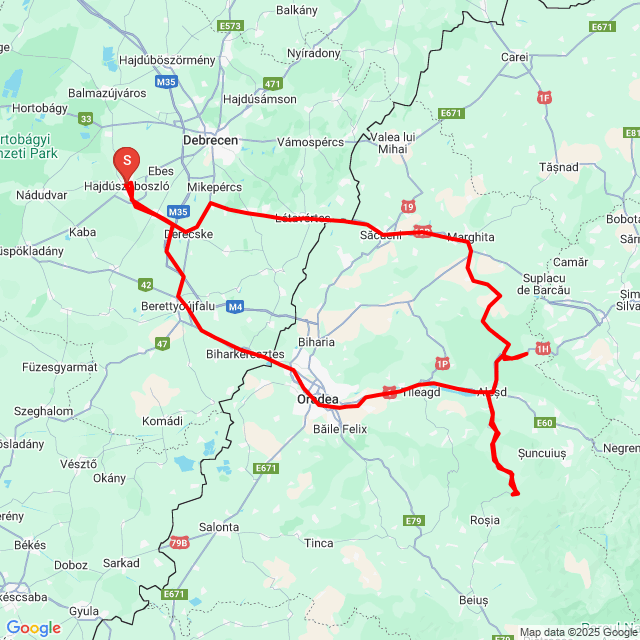 Name of route: Túra a Szalontai fiúkkal.<br>Biker's name: Hullár Gusztáv<br>Start: 2025.06.06.<br>Distance: 344.78 km<br>Average speed: 63 km/h<br> Túra a Szalontai fiúkkal.