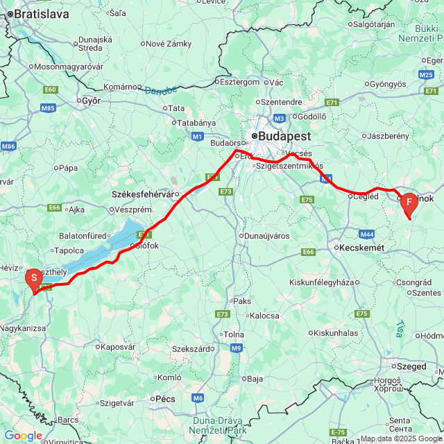 Nom du voyage: 20250618_085136<br>Motard: András Barnóczky<br>Départ: 2025.06.18.<br>Distance: 288.38 km<br>Vitesse moyenne: 91 km/h<br> 20250618_085136