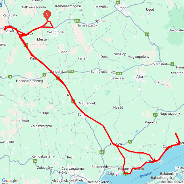 Name of route: 20250621_kaali múzeum túra<br>Biker's name: Gabesz<br>Start: 2025.06.21.<br>Distance: 248.459 km<br>Average speed: 60 km/h<br> 20250621_kaali múzeum túra