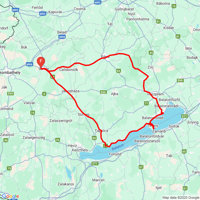 Name of route: 20250531_094305<br>Biker's name: Horváth Tibor<br>Start: 2025.05.31.<br>Distance: 268.594 km<br>Average speed: 66 km/h<br> 20250531_094305