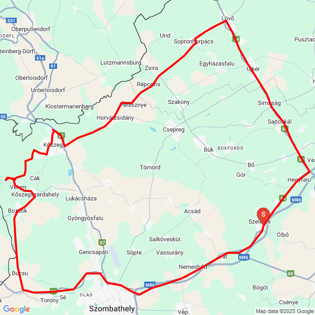 Name of route: 20250615_114108<br>Biker's name: Végh Szilárd<br>Start: 2025.06.15.<br>Distance: 115.246 km<br>Average speed: 53 km/h<br> 20250615_114108