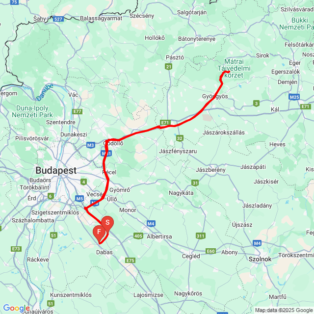 Nom du voyage: 20250713_080018<br>Motard: Ottó Nemes<br>Départ: 2025.07.13.<br>Distance: 252.444 km<br>Vitesse moyenne: 77 km/h<br> 20250713_080018