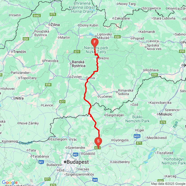Nom du voyage: 20250722_073134<br>Motard: Ferencz Tomi<br>Départ: 2025.07.22.<br>Distance: 192.778 km<br>Vitesse moyenne: 70 km/h<br> 20250722_073134