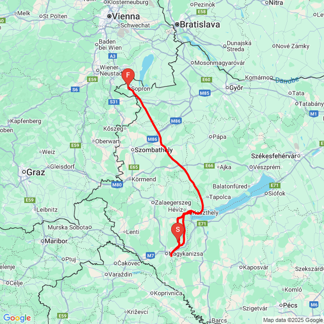Zalakaros - Keszthely - Sopron