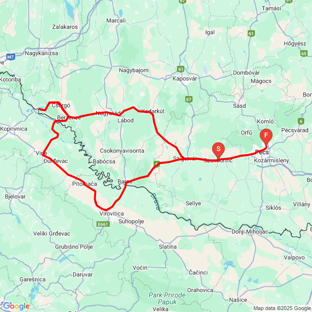 Gyékényes Veröce Barcs Pécs50820_100904