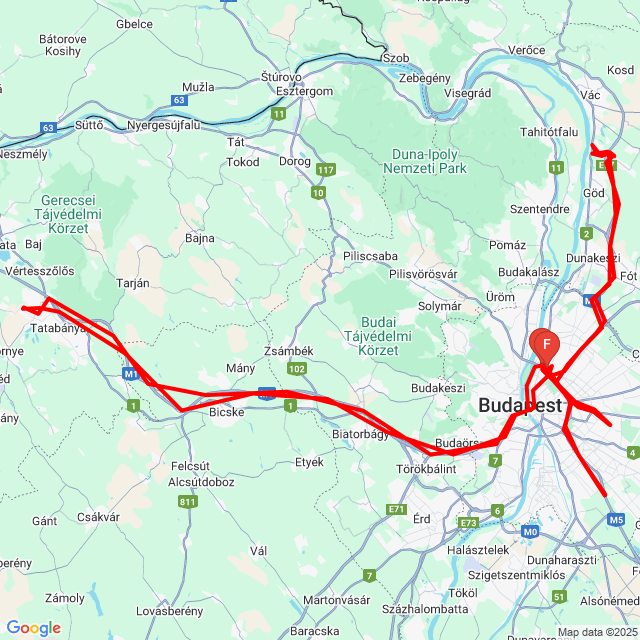 Nome della gita: 20250323_064423<br>Motorista: PappCs<br>Partenza: 2025.03.23.<br>Distanza: 292.07 km<br>Velocità media: 59 km/h<br> 20250323_064423