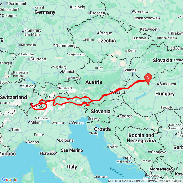 Nome della gita: 20240806_Olasz nagytúra<br>Motorista: HZoli<br>Partenza: 2024.08.06.<br>Distanza: 2454.44 km<br>Velocità media: 63 km/h<br> 20240806_Olasz nagytúra