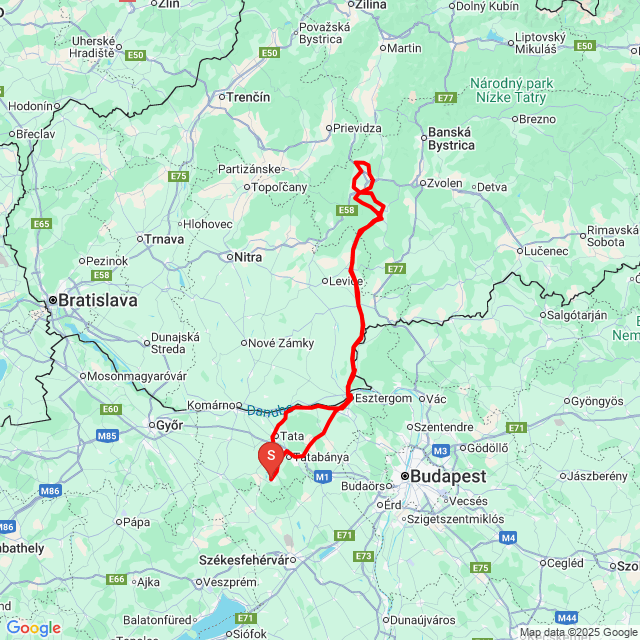 Nome della gita: 20240928_Selmecbánya<br>Motorista: HZoli<br>Partenza: 2024.09.28.<br>Distanza: 427.264 km<br>Velocità media: 61 km/h<br> 20240928_Selmecbánya