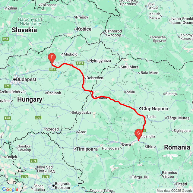 Útvonal neve: 20250914_083156<br>Motoros: Roland Joó<br>Indulás: 2025.09.14.<br>Távolság: 460.003 km<br>Átlagsebesség: 81 km/h<br> 20250914_083156
