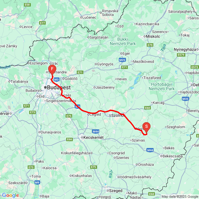 Útvonal neve: 20250921_080026<br>Motoros: László Munkácsi<br>Indulás: 2025.09.21.<br>Távolság: 180.473 km<br>Átlagsebesség: 104 km/h<br> 20250921_080026