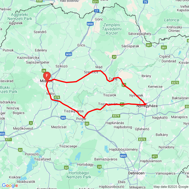 Útvonal neve: 20250917_073445<br>Motoros: Tibor Mészáros<br>Indulás: 2025.09.17.<br>Távolság: 179.144 km<br>Átlagsebesség: 72 km/h<br> 20250917_073445