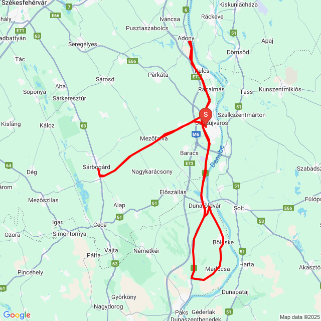 20250929_Dunaújváros-dunakömlőd-Bölcske-Dunaröldvár-Adony-Sárbogárd-Dunaujváros