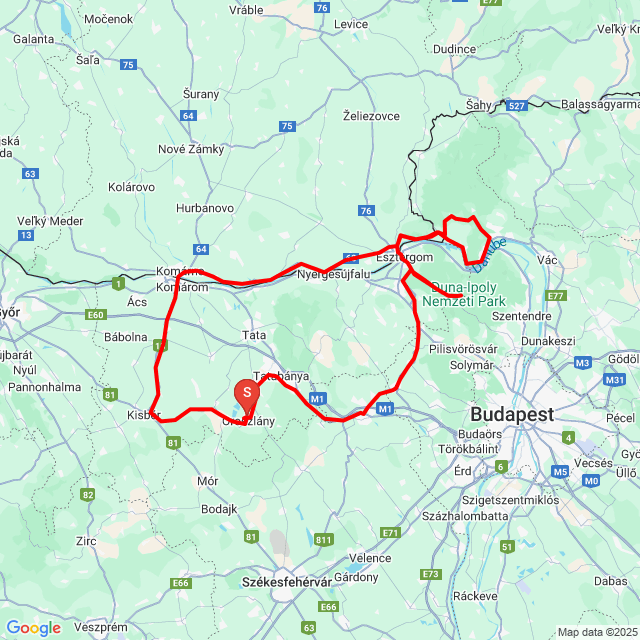 Name of route: 20251011_094216Dobogokő-Márianostra, Stb. <br>Biker's name: Molnár Róbert<br>Start: 2025.10.11.<br>Distance: 282.471 km<br>Average speed: 61 km/h<br> 20251011_094216Dobogokő-Márianostra, Stb.