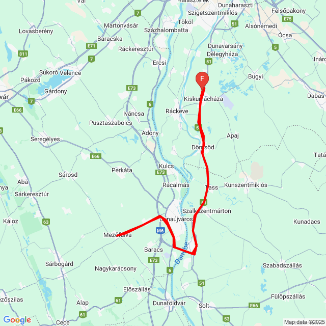 Nome della gita: 20251221_113456<br>Motorista: Cser Norbert<br>Partenza: 2025.12.21.<br>Distanza: 131.845 km<br>Velocità media: 51 km/h<br> 20251221_113456