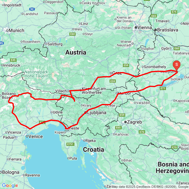 Nome della gita: 20251225_100606<br>Motorista: László<br>Partenza: 2025.12.25.<br>Distanza: 1485.48 km<br>Velocità media: 66 km/h<br> 20251225_100606