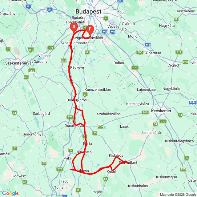 Nom du voyage: 20260315_095614<br>Motard: Juhász Attila<br>Départ: 2026.03.15.<br>Distance: 337.022 km<br>Vitesse moyenne: 82 km/h<br> 20260315_095614