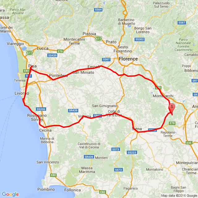 20160713 Pisa Calafuria Volterra