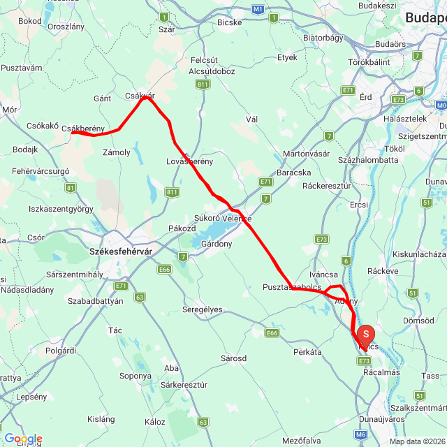 Nom du voyage: D&N&B<br>Motard: Rina<br>Départ: 2026.05.10.<br>Distance: 142.448 km<br>Vitesse moyenne: 61 km/h<br> D&N&B