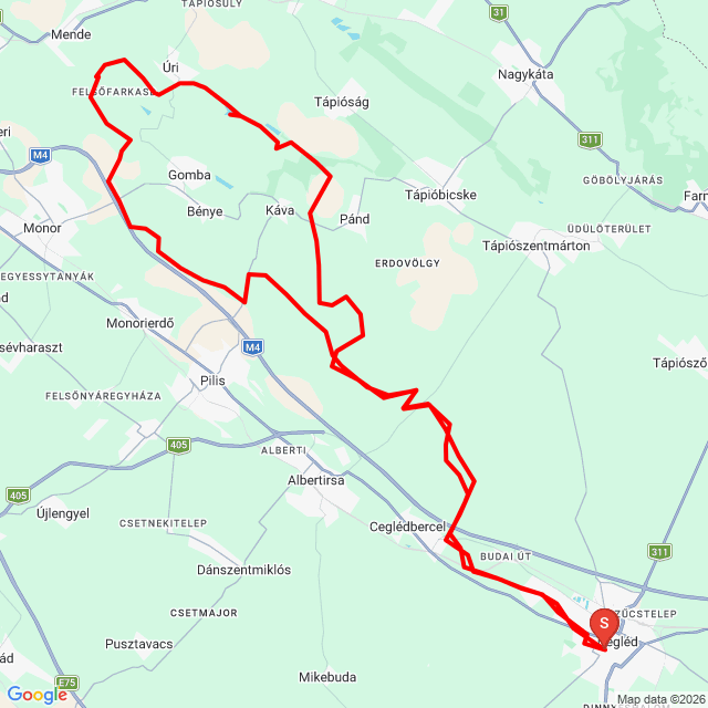 Nom du voyage: 20260510_133729<br>Motard: Gál Attila<br>Départ: 2026.05.10.<br>Distance: 114.727 km<br>Vitesse moyenne: 35 km/h<br> 20260510_133729