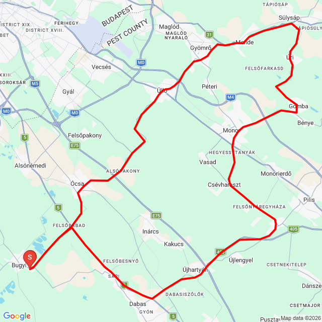 Nom du voyage: 20260510_152042<br>Motard: Barna Jozsef<br>Départ: 2026.05.10.<br>Distance: 108.721 km<br>Vitesse moyenne: 69 km/h<br> 20260510_152042
