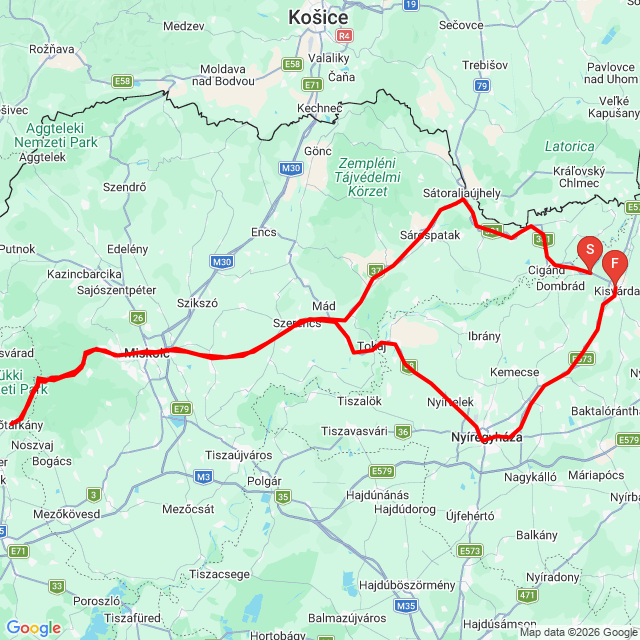 Name of route: 20260526_154555<br>Biker's name: Csobaik<br>Start: 2026.05.26.<br>Distance: 360.942 km<br>Average speed: 71 km/h<br> 20260526_154555