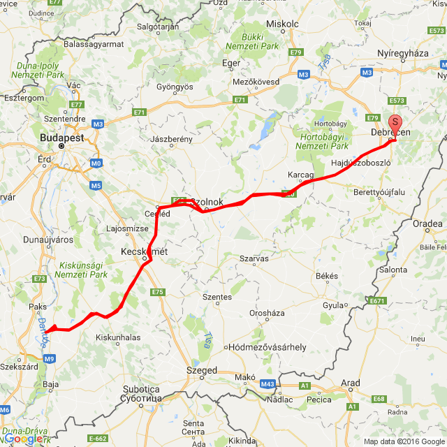 Útvonal neve: 20160909_060932<br>Motoros: Sipos Miklós<br>Indulás: 2016.09.09.<br>Távolság: 623.917 km<br>Átlagsebesség: 71 km/h<br> 20160909_060932