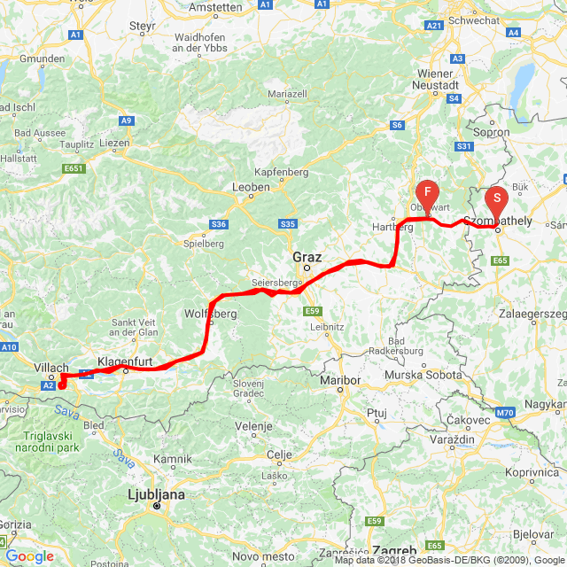 Útvonal neve: 20160910_Faaker See kör<br>Motoros: D. Péter<br>Indulás: 2016.09.10.<br>Távolság: 554.779 km<br>Átlagsebesség: 93 km/h<br> 20160910_Faaker See kör