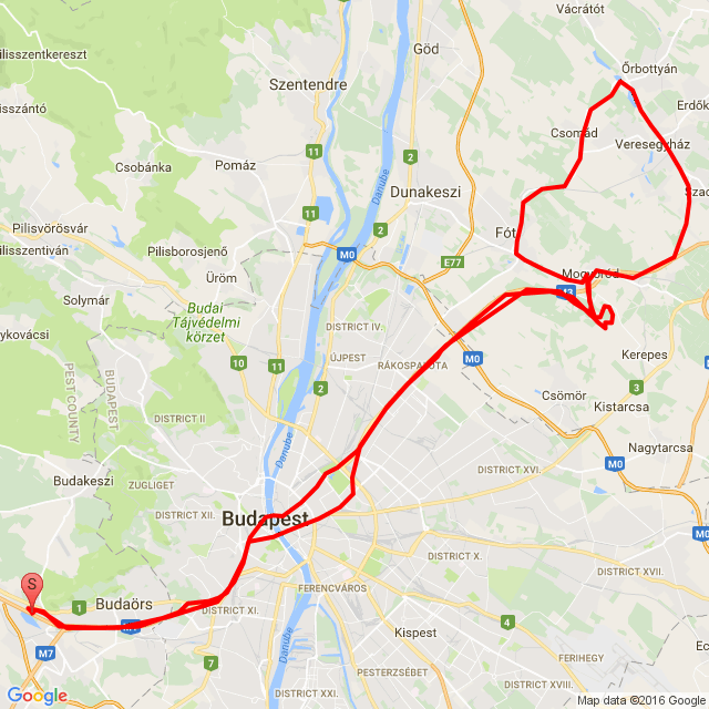 Útvonal neve: 20160910_Bitti Emléknap és tiszteletkör<br>Motoros: Perjés Ferenc<br>Indulás: 2016.09.10.<br>Távolság: 117.111 km<br>Átlagsebesség: 50 km/h<br> 20160910_Bitti Emléknap és tiszteletkör