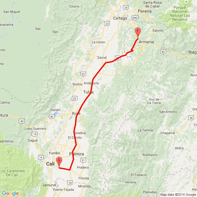 Nome della gita: viaje padre e hijo<br>Motorista: Sammy Camayo<br>Partenza: 2016.11.08.<br>Distanza: 184.516 km<br>Velocità media: 70 km/h<br> viaje padre e hijo