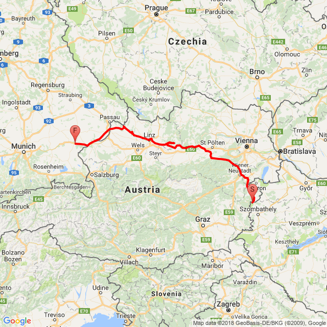 Name of route: kőszeg-münchen<br>Biker's name: Beöthy Benedek<br>Start: 2017.04.25.<br>Distance: 466.643 km<br>Average speed: 62 km/h<br> kőszeg-münchen