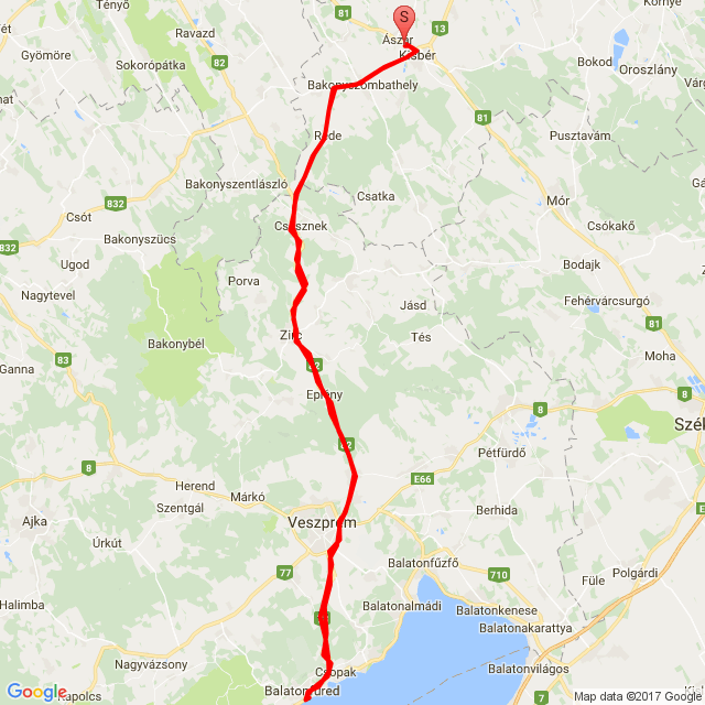 Name of route: 20170504_123817<br>Biker's name: Biró Csaba<br>Start: 2017.05.04.<br>Distance: 155.92 km<br>Average speed: 70 km/h<br> 20170504_123817