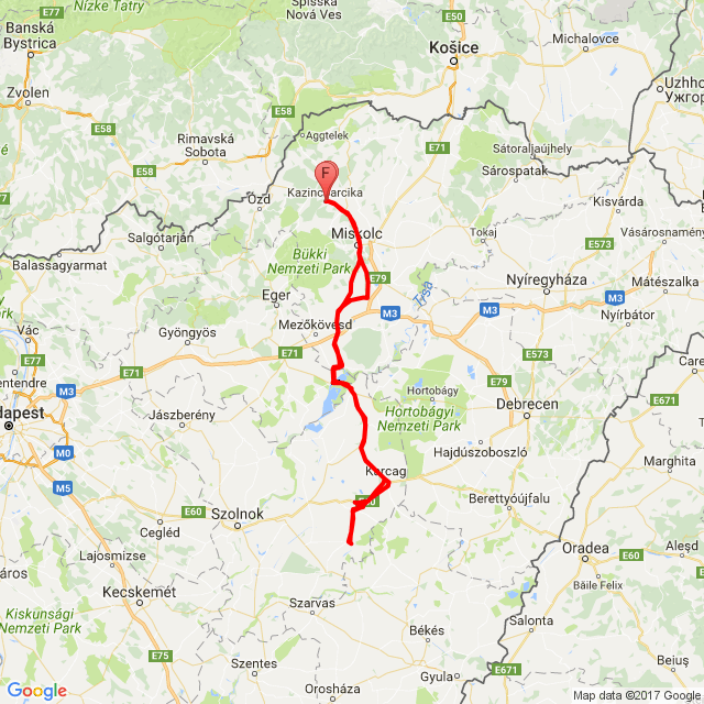 Nome della gita: 20170521_Túrkeve<br>Motorista: Kertész Péter<br>Partenza: 2017.05.21.<br>Distanza: 348.297 km<br>Velocità media: 71 km/h<br> 20170521_Túrkeve