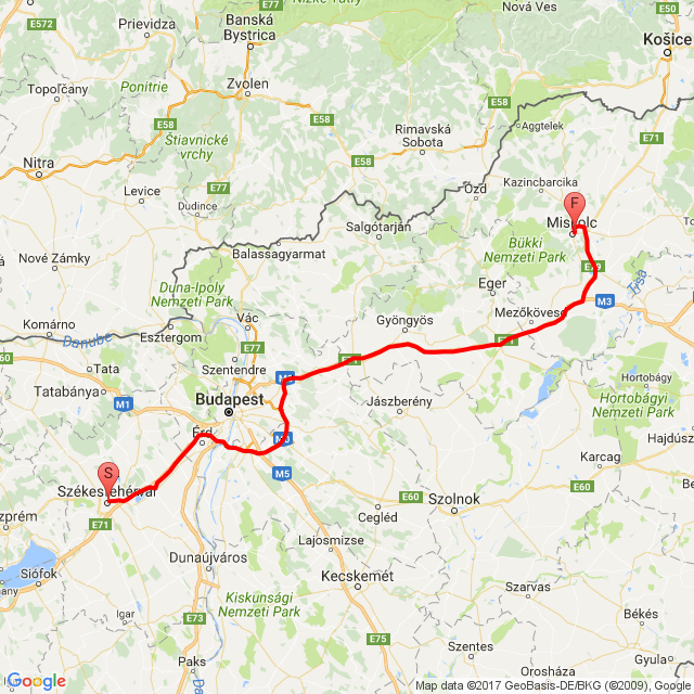 Name of route: 20170608_090231<br>Biker's name: Laci Pap<br>Start: 2017.06.08.<br>Distance: 269.259 km<br>Average speed: 110 km/h<br> 20170608_090231