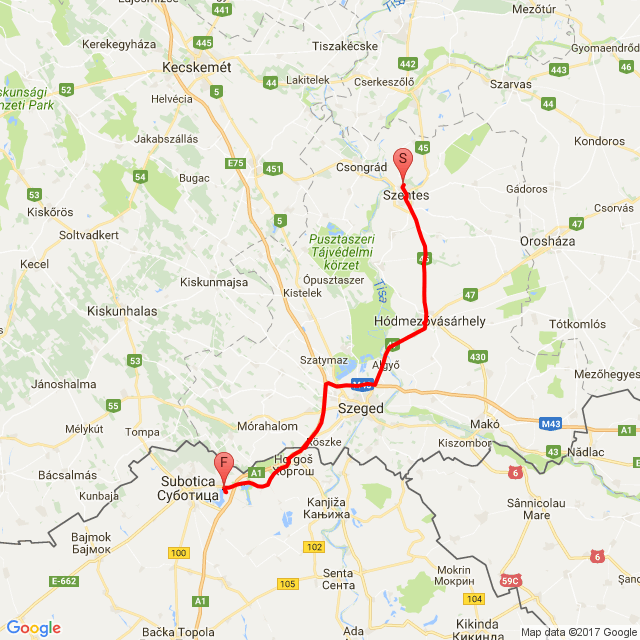 Name of route: 20170608_182519<br>Biker's name: Levendovics László<br>Start: 2017.06.08.<br>Distance: 105.01 km<br>Average speed: 81 km/h<br> 20170608_182519