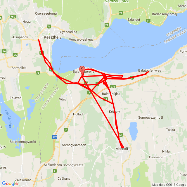 Nome della gita: 20170608_212034<br>Motorista: Roland Mészáros<br>Partenza: 2017.06.08.<br>Distanza: 122.26 km<br>Velocità media: 53 km/h<br> 20170608_212034