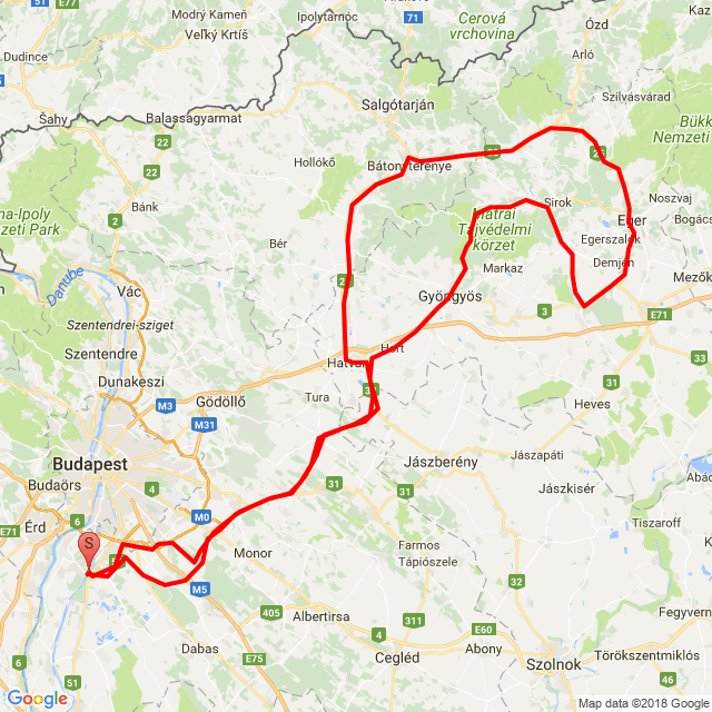 Nome della gita: 20180325_093542<br>Motorista: Simon János<br>Partenza: 2018.03.25.<br>Distanza: 392.137 km<br>Velocità media: 75 km/h<br> 20180325_093542