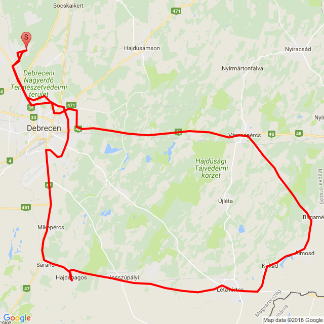 Nome della gita: 20180407_143020<br>Motorista: Zoltán Beri<br>Partenza: 2018.04.07.<br>Distanza: 110.625 km<br>Velocità media: 52 km/h<br> 20180407_143020