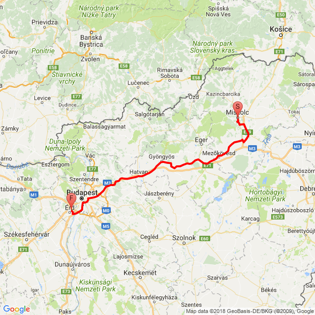 Miskolc-Érd régi 3mas