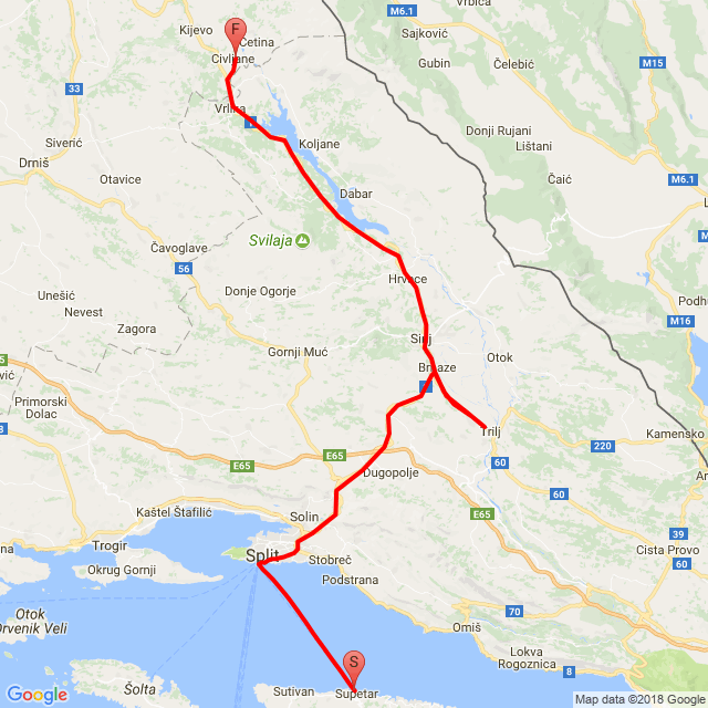 Nome della gita: 20180502_Cetina forrás<br>Motorista: Balázs Király<br>Partenza: 2018.05.02.<br>Distanza: 106.396 km<br>Velocità media: 45 km/h<br> 20180502_Cetina forrás
