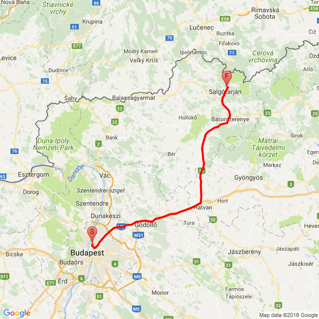 Nome della gita: 20180504_121647_ballagás<br>Motorista: Varga Tamás Levente<br>Partenza: 2018.05.04.<br>Distanza: 109.141 km<br>Velocità media: 79 km/h<br> 20180504_121647_ballagás