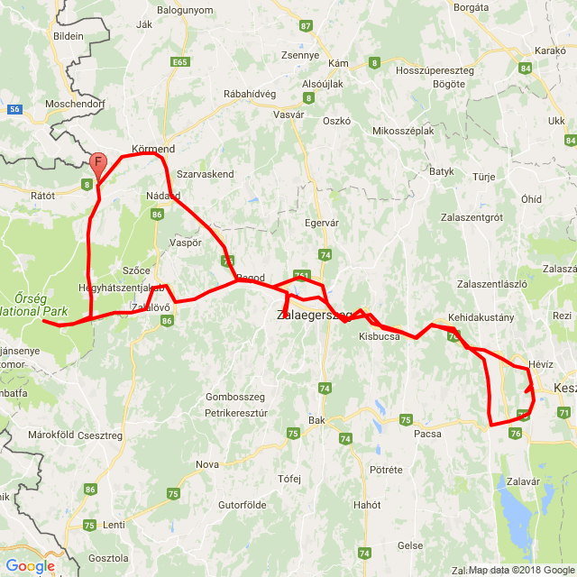 Útvonal neve: 20180623_131136<br>Motoros: Róbert Király<br>Indulás: 2018.06.23.<br>Távolság: 190.241 km<br>Átlagsebesség: 65 km/h<br> 20180623_131136