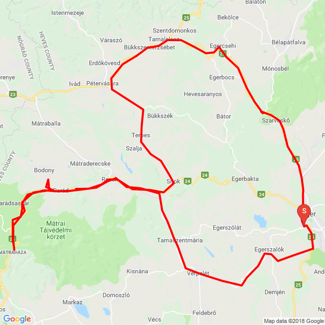 Name of route: 18.08.10. 27-es kör<br>Biker's name: Tamás Rózsahegyi<br>Start: 2018.08.10.<br>Distance: 140.831 km<br>Average speed: 62 km/h<br> 18.08.10. 27-es kör